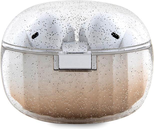 Actual product image Guess słuchawki Bluetooth GUTWSHDGKEED TWS + stacja dokująca złoty/gold Glitter Gradient (4 h, Wireless)