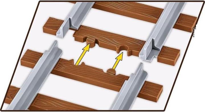 Image du produit Cobi 6284 - TRAINS /6284/GERMAN RAILWAY Heavy platform wagon TYPE SSY, 420 pièces, from 8 years.