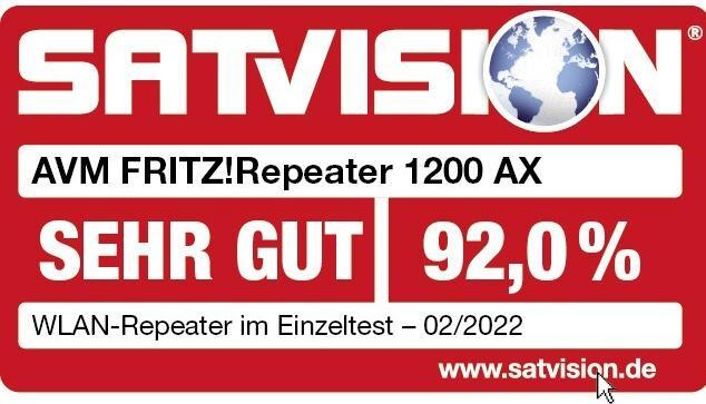 Produktbild AVM FRITZ!Repeater 1200 AX (2400 Mbit/s, 600 Mbit/s)