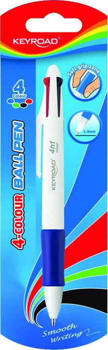 Produktbild Keyroad Kugelschreiber, 4-farbig, blister (4x)