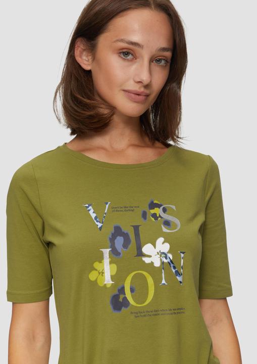 Actual product image S.Oliver T-Shirt Elastisches T-Shirt mit Frontprint (36)