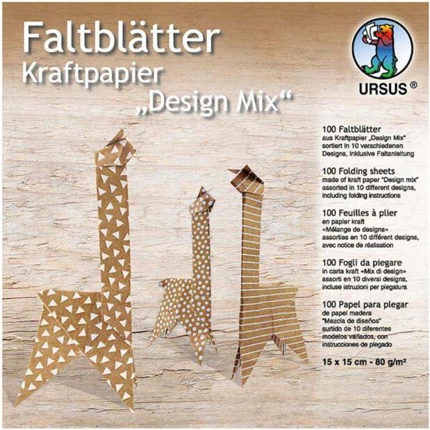 Produktbild Ursus Bastelpapier 100 Stück, Braun (80 g/m², 100 x)