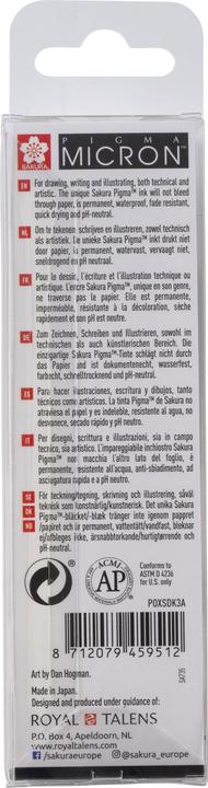 Immagine prodotto Sakura Penna in fibra Pigma Micron (Nero, 3 x)