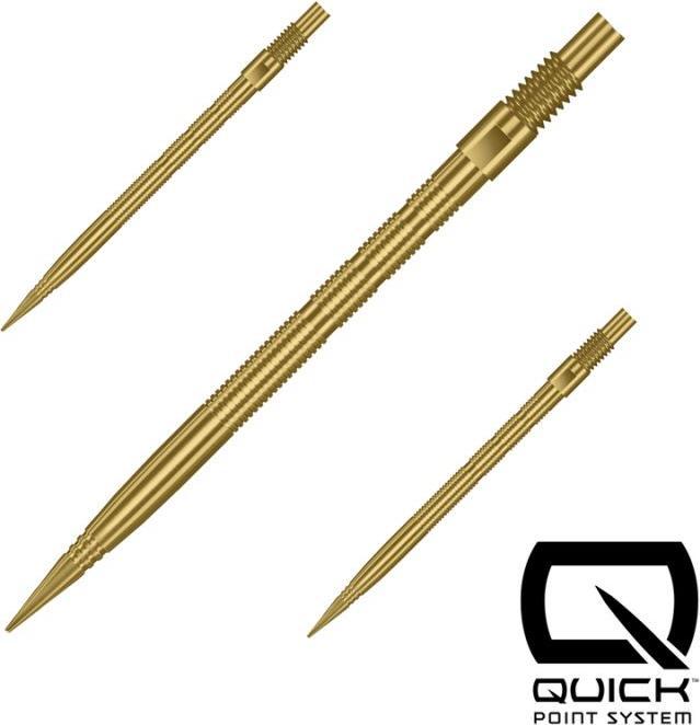 Harrows Quick Point Micro Grip Spitzen Gold 40mm