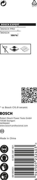 Produktbild Bosch Professional Zubehör EXPERT HEX-9 HardCeramic Bohrer, 4 x 90 mm (4 Millimeter)