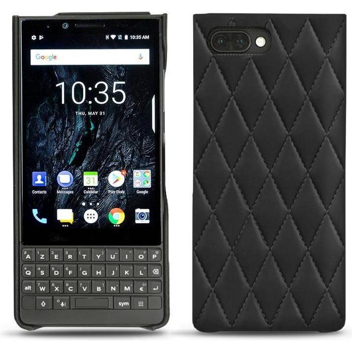 Noreve Lederschutzhülle (Blackberry KEY2), Smartphone Hülle, Schwarz