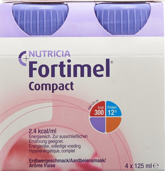 Produktbild Fortimel Compact 2.4 Erdbeere (Erdbeer, 4 x)