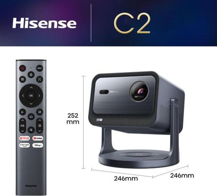 Actual product image Hisense C2 (4K, 2000 lm, 1.2:1)