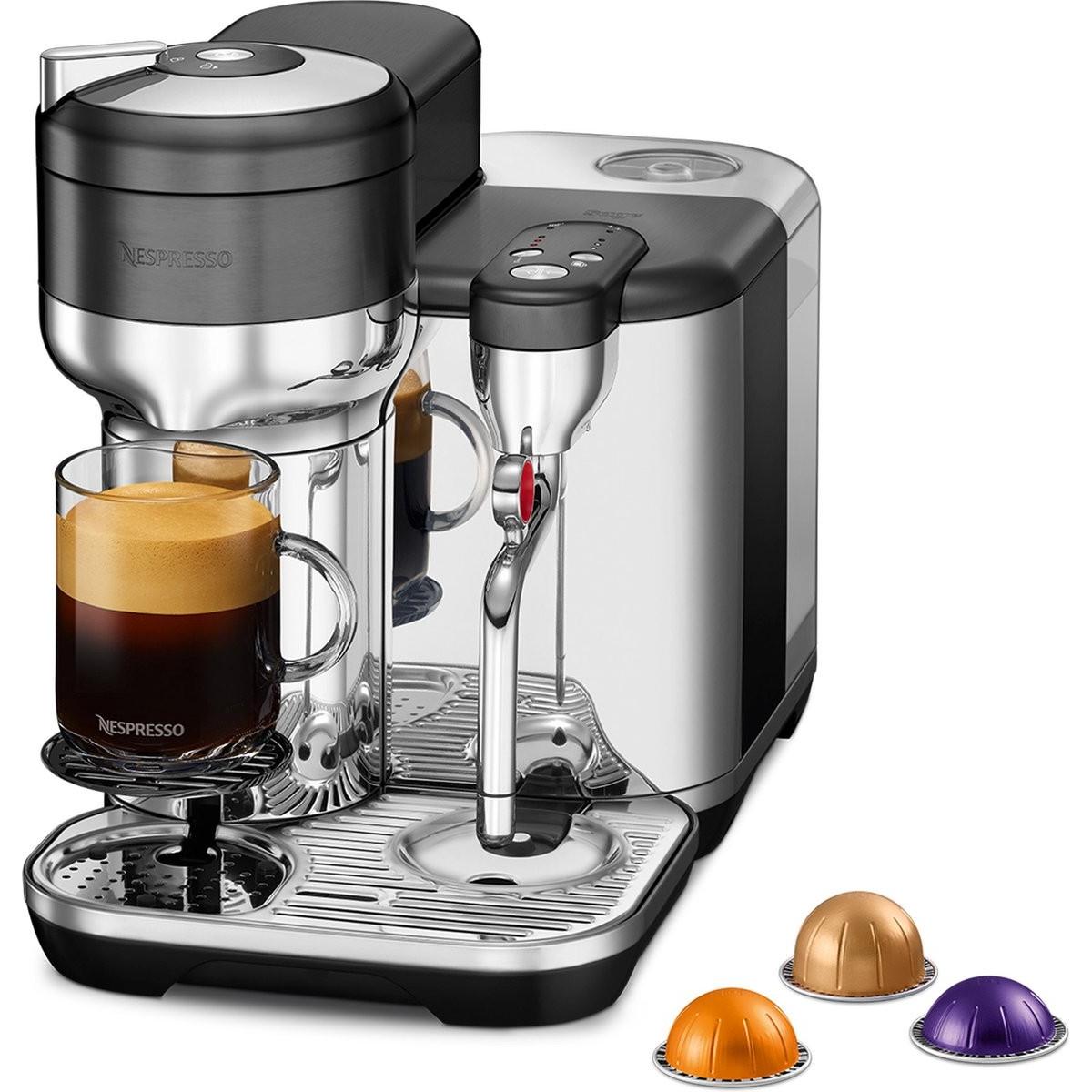 Sage Nespresso Vertuo Creatista - Koffiecupmachine - Black Stainless Steel, Macchina da caffè a capsule, Nero