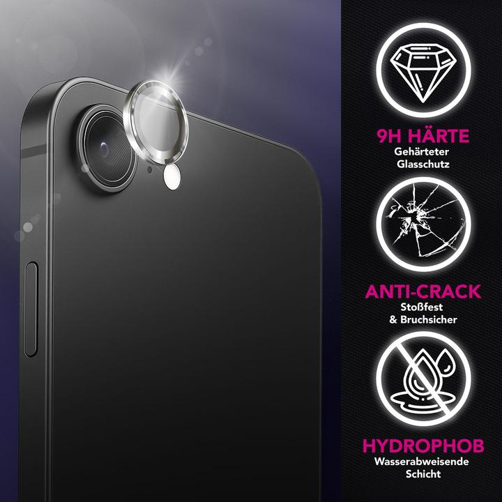 Immagine prodotto Nalia Focus.Pro CLX - Kameraschutz Linsenglas Reflexionsfrei - Camera Lens Protector (1 Pezzo/i, Apple iPhone 16e)