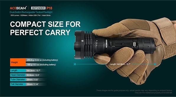 Produktbild AceBeam P18 Quad-Core (14.49 cm, 5000 lm)