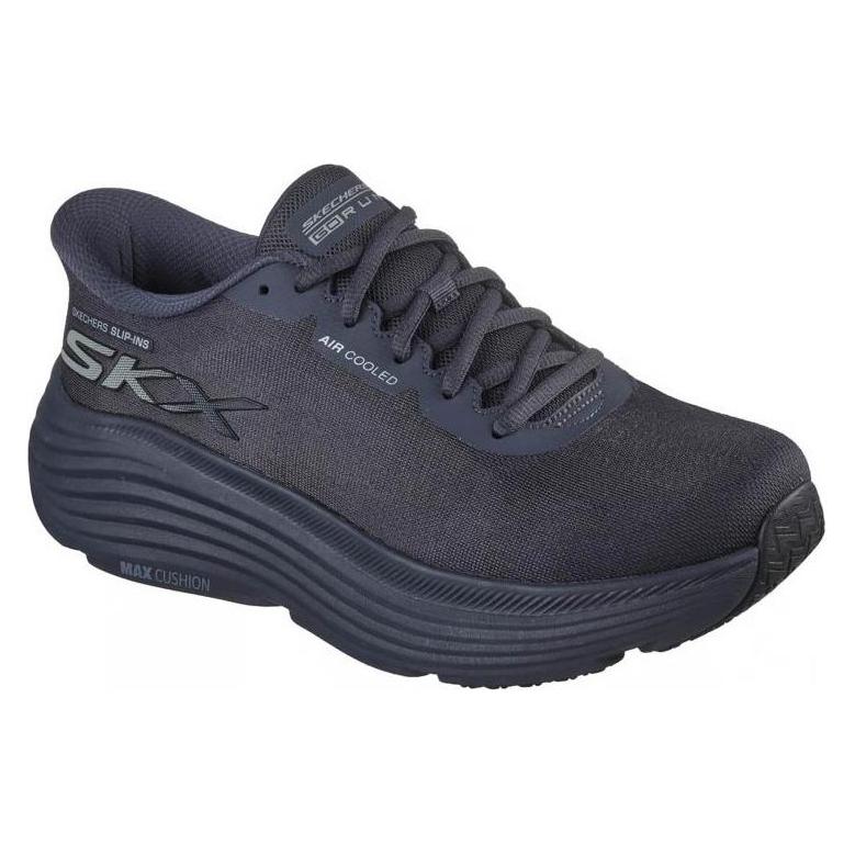 Skechers, Herren, Sneakers, Max Cushioning Endeavour - Exciton - Lifestyle Schuhe - Herren, Blau, Schwarz, (45)