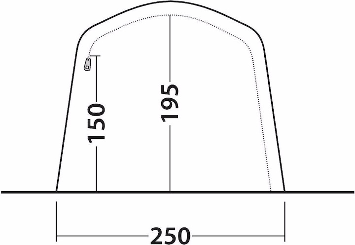 Actual product image Outwell Lindale 3PA (Tunnel tent, 16.40 kg, 3 persons)