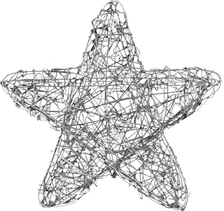 Image du produit Star Trading Étoile lumineuse d'extérieur LED 'Ole', faite à la main, argent, Ø 63cm