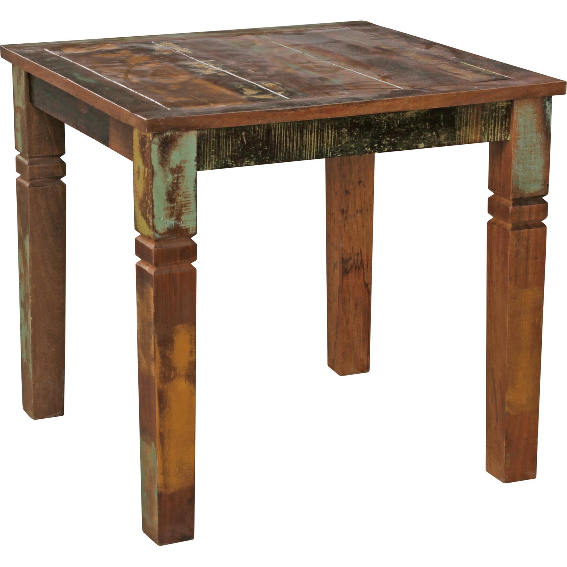 FineBuy, Esstisch, Esstisch Braun (80 x 80 x 76 cm)