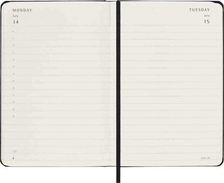 Produktbild Moleskine Tageskalender (A6, Pocket, Englisch)