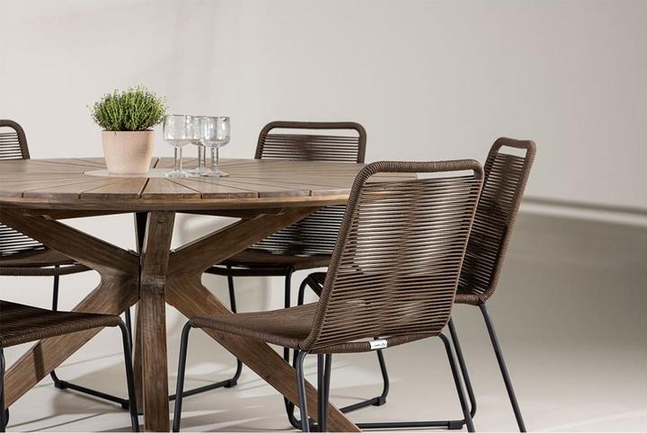 Produktbild Ebuy24 1 x Tisch 6 x Stühle (140 x 140 x 75 cm)