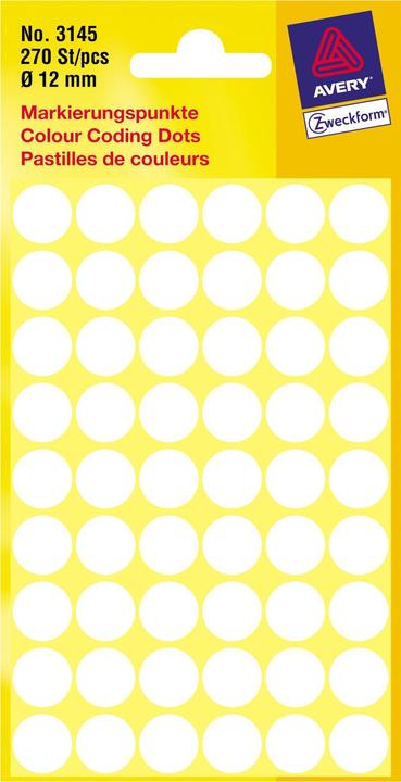 Immagine prodotto Avery Markierungspunkte weiss