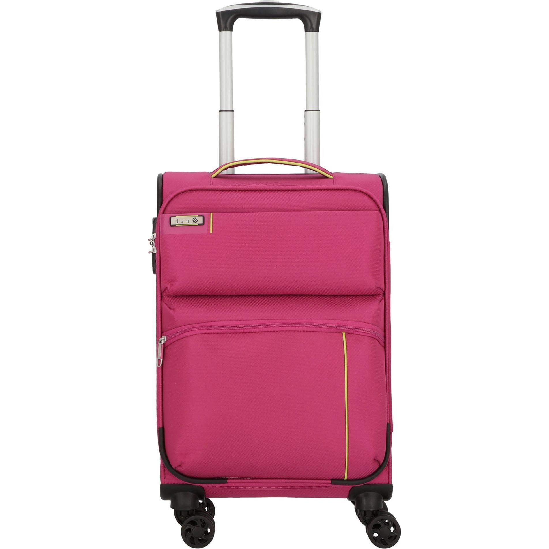 D&N, Koffer, Travel Line 6704 - Einzelkoffer, Rosa, (33 l, Handgepäck (bis 50l))