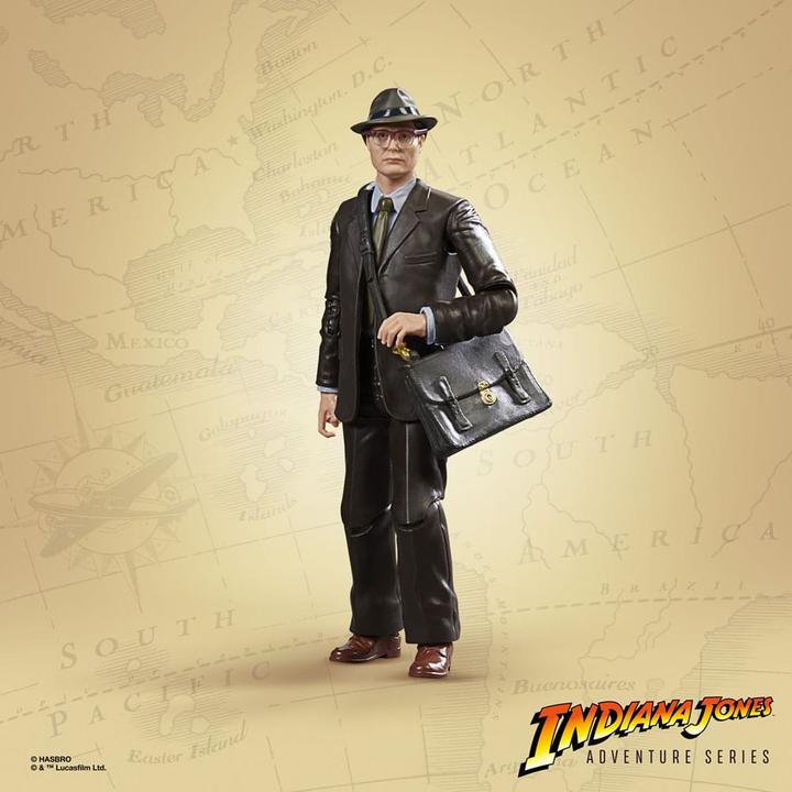Produktbild Hasbro Indiana Jones Adventure Series figurine Dr. Jürgen Voller (Le cadran de la destinée) 15 cm