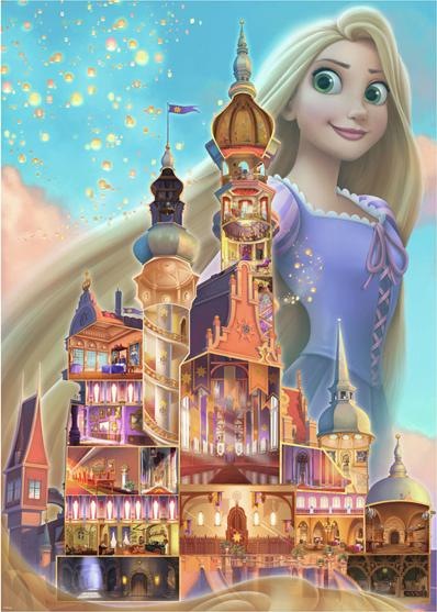 Actual product image Ravensburger Puzzle 12000264 - Rapunzel - 1000 pieces Disney Castle Collection jigsaw puzzle for adults (1000 pieces)