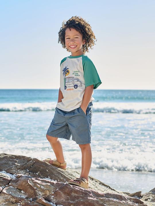 Image du produit Vertbaudet Bermuda garçon avec ceinture extensible, taille ajustable (152)