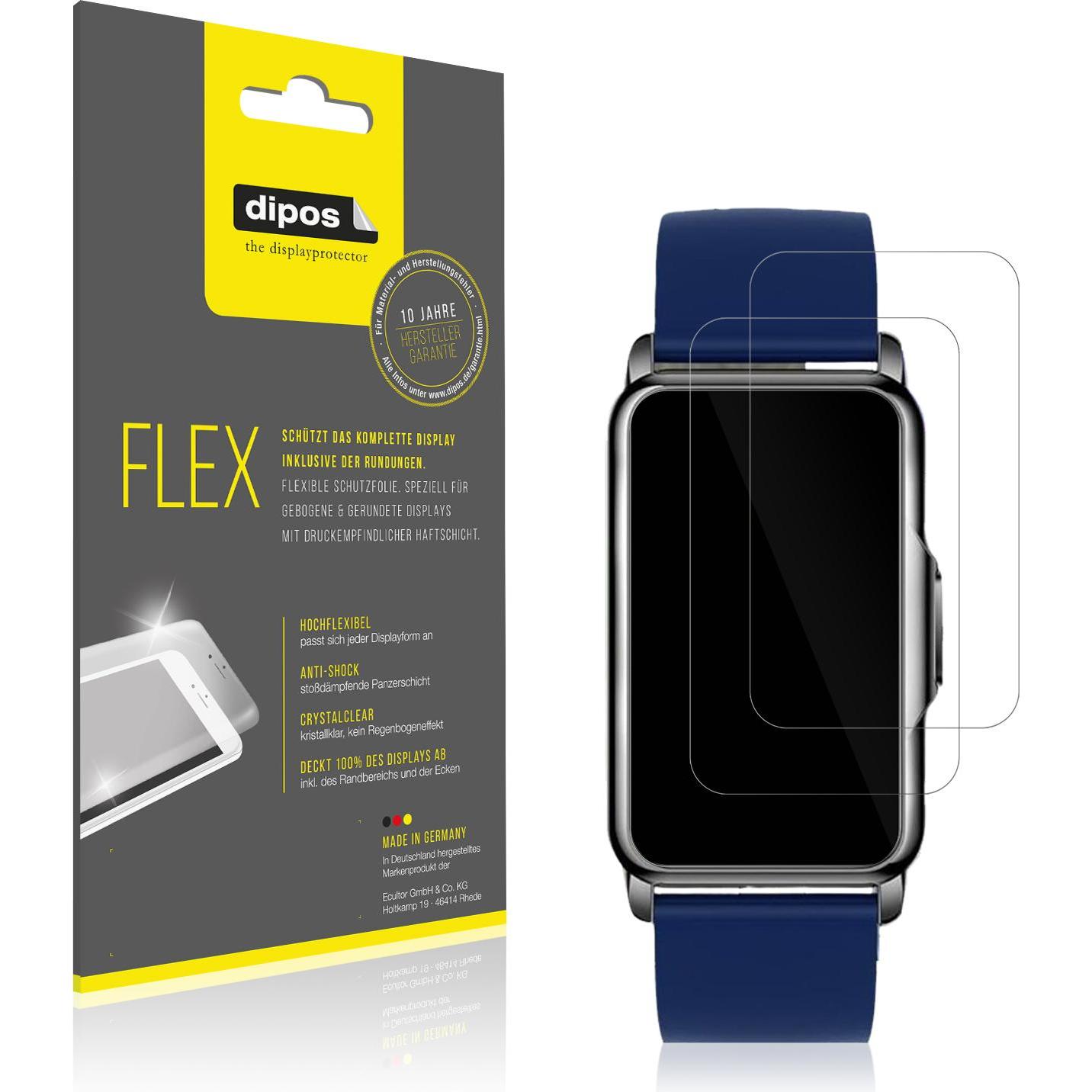 Dipos 3D Full Cover Schutzfolie, Smartwatch Schutzfolie, Transparent