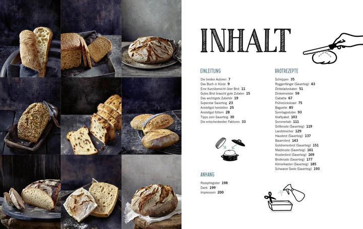 Actual product image Die besten Brotrezepte für jeden Tag (German, Hubertus's pupil, Lutz Geissler, Sandra Weihe, 2019)