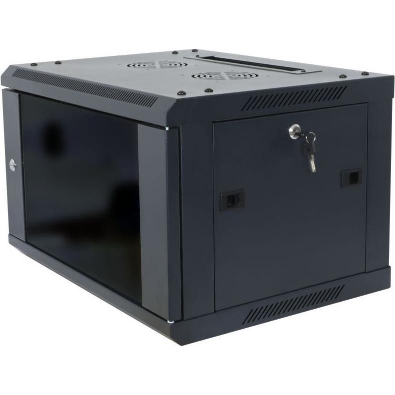 Thumbnail - Allnet 19"Wandgehäuse, 6HE, 1-teilig, T600mm, Schwarz, zerlegt(Flat Pack), SMA-Serie (13.50 HE, 19 Zoll Rack), Serversch...