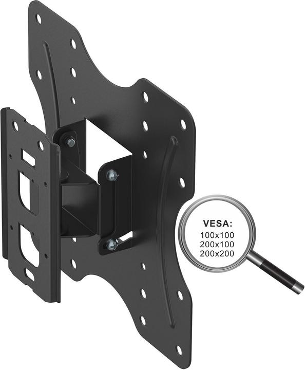Image du produit PureMounts Wandhalterung PM-LM-TS33B Schwarz (Mur, 30 kg, 23" - 42")