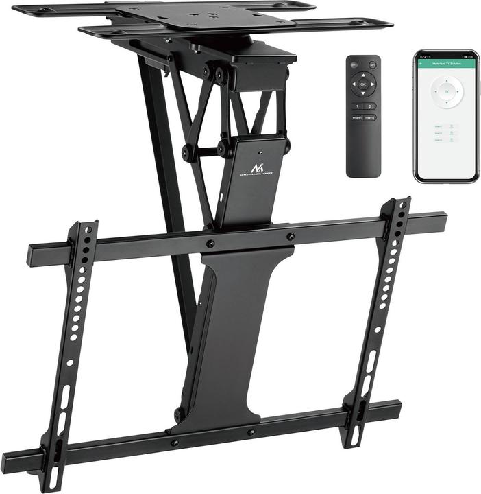 Produktbild Maclean electric ceiling TV mount TUYA support max VESA 600x400 90st swivel remote (Decke, 75", 35 kg)