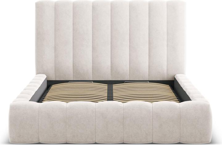 Actual product image Micadoni Storage Bed With Headboard, "Kelp", 230x185x125Made in Europe (160 x 200 cm)