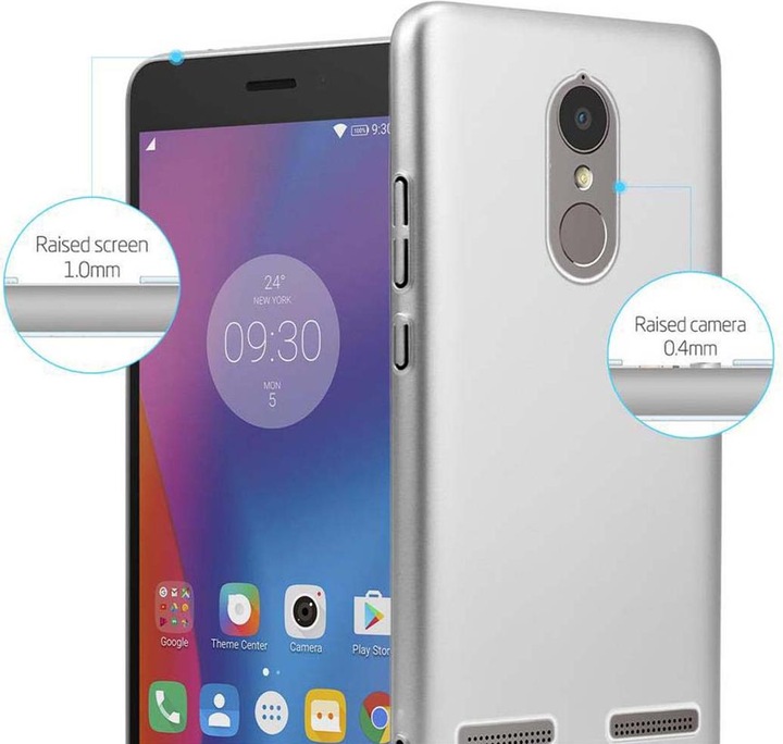 Actual product image Cadorabo Hard Cover Matte Metal Cover (Lenovo K6 Power, lg K6)