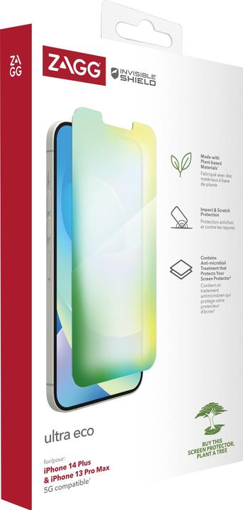 Actual product image Zagg Invisbleshield Fm Ultra Eco Ip (1 Piece, Apple iPhone 13 Pro Max, Apple iPhone 14 Plus)