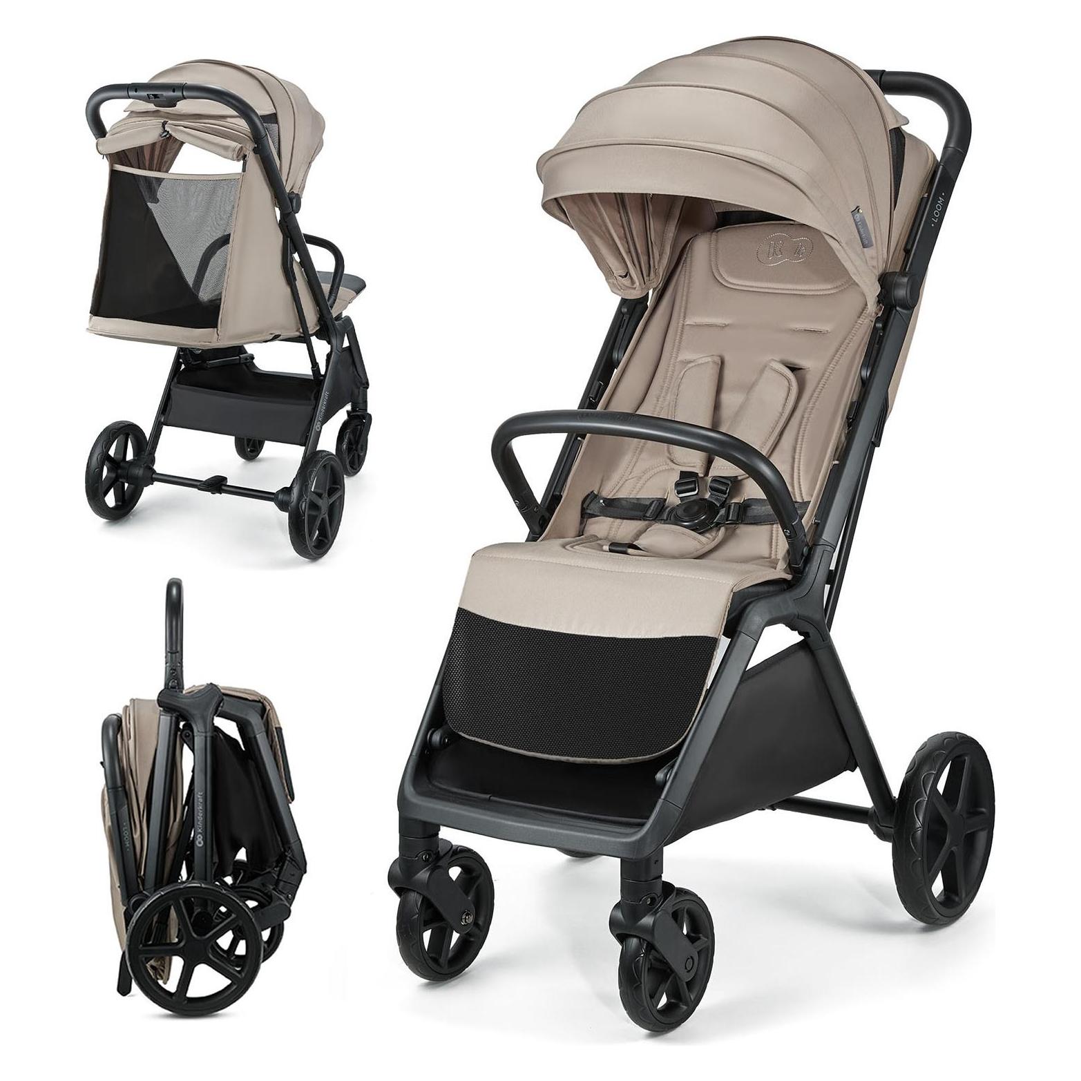 KinderKraft, Kinderwagen, Wandelwagen Loom Linen Beige