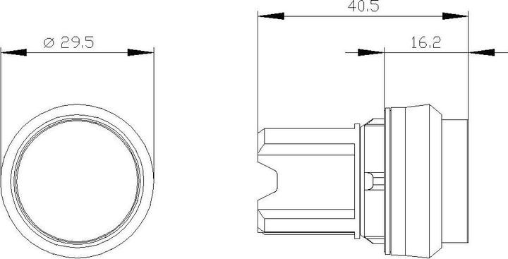 Produktbild Siemens Pushbutton 22mm round plastic blue