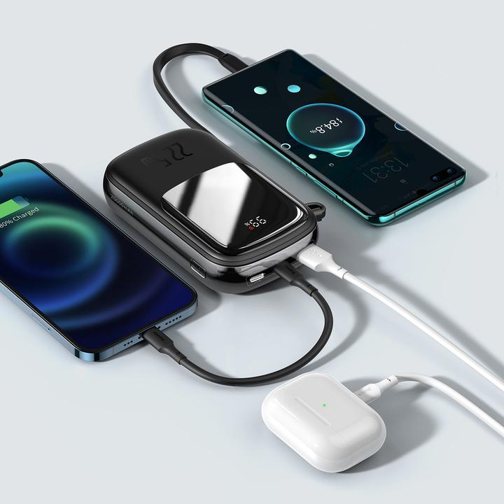 Produktbild Baseus Powerbank Qpow PRO with cable, 20000mAh, 22.5W (Black) (20000 mAh, 22.50 W, 76 Wh)