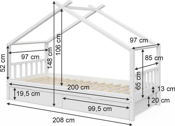Produktbild VitaliSpa Design mit 2 Schubladen (90 x 200 cm)