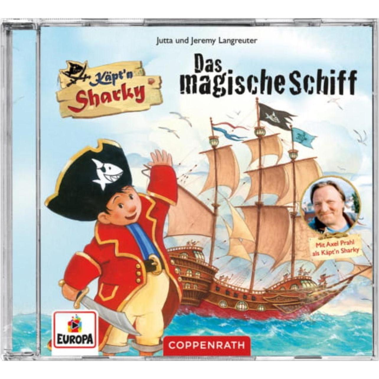 Coppenrath CD Hörspiel: Käpt'n Sharky - Das magische Schiff (Silvio Neuendorf, Sky du Mont, Axel Prahl, Andreas Fröhlich, Jutta Langreuter, Jeremy Langreuter, Deutsch) (72437)
