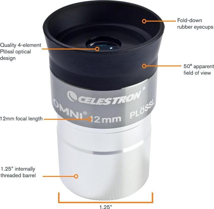 Produktbild Celestron Okular Omni 12 mm (12)