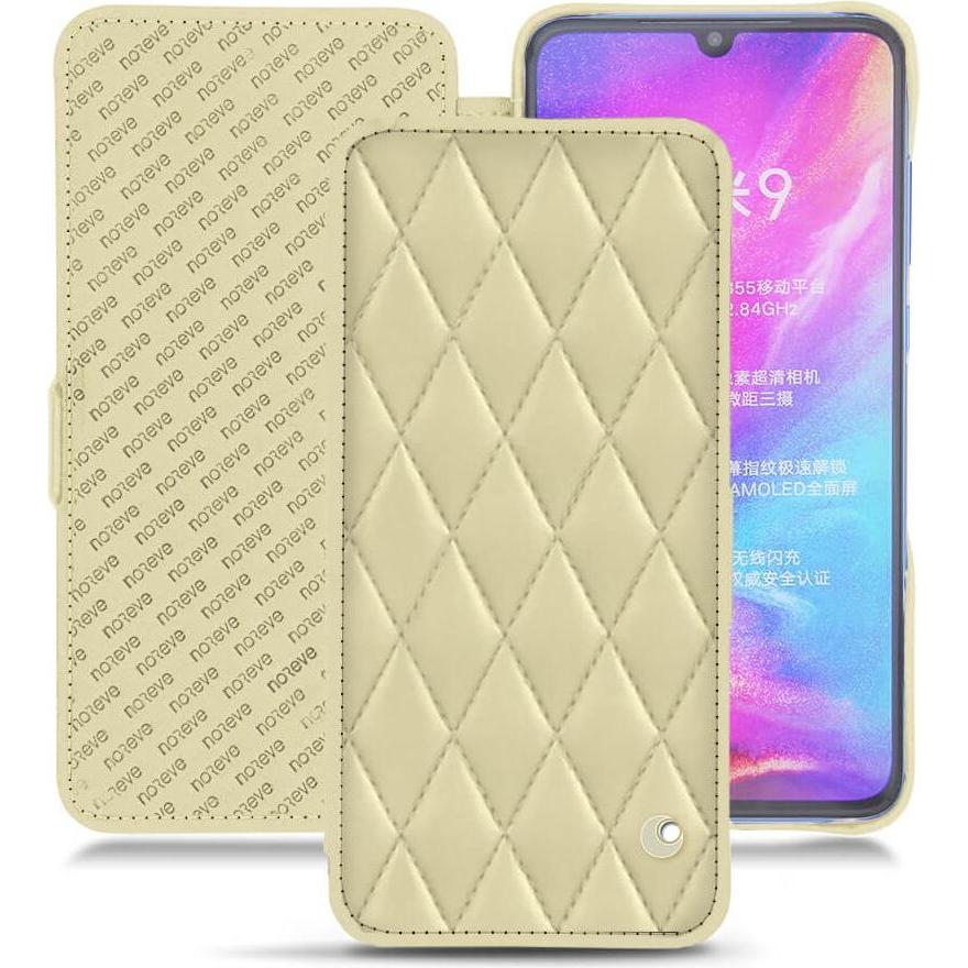Noreve Lederschutzhülle horizontal (Xiaomi Mi 9), Smartphone Hülle, Beige