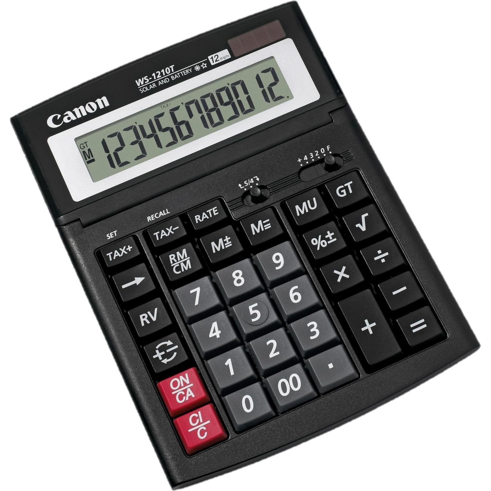 Canon, Taschenrechner, Ws-1210t (Solarzellen, Batterien)