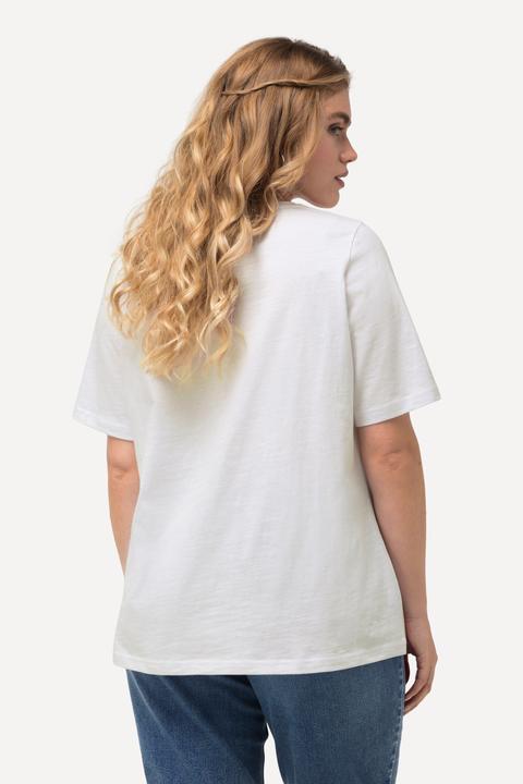 Produktbild Ulla Popken T-Shirt, Pailletten, Classic, V-Ausschnitt, Halbarm (46, 48)