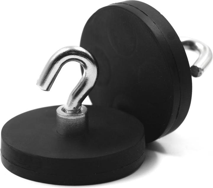 Actual product image Supermagnete Magnet system rubber-coated with hook (1x)