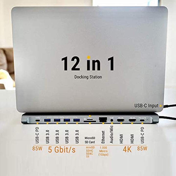 Actual product image XtremeMac Type-C Hub Station - 12 Ports (USB-A, USB-C, 12 ports)