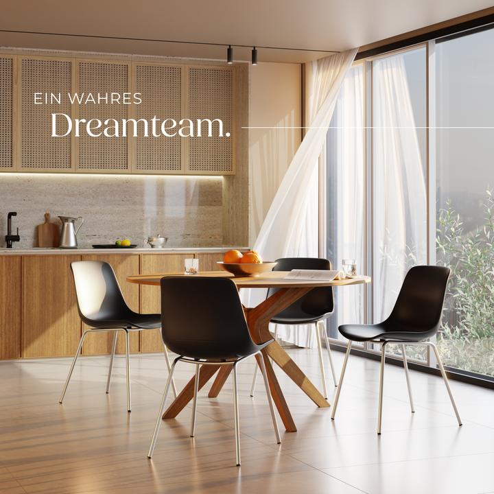 Produktbild tectake Kunststoffstühle Mave