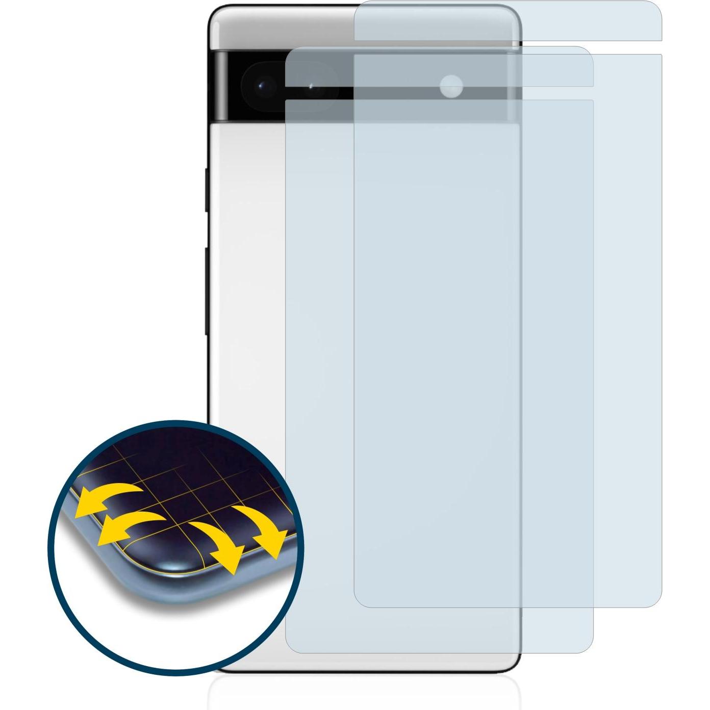 Thumbnail - BROTECT Full-Cover Displayschutz (2 Stück, Google Pixel 6a), Smartphone Schutzfolie, Transparent