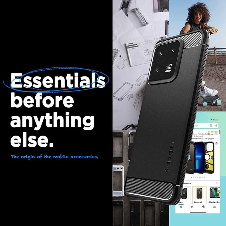 Immagine prodotto Spigen Custodia Rugged Armor per Xiaomi 13 Pro - nero opaco (Xiaomi 13 Pro)