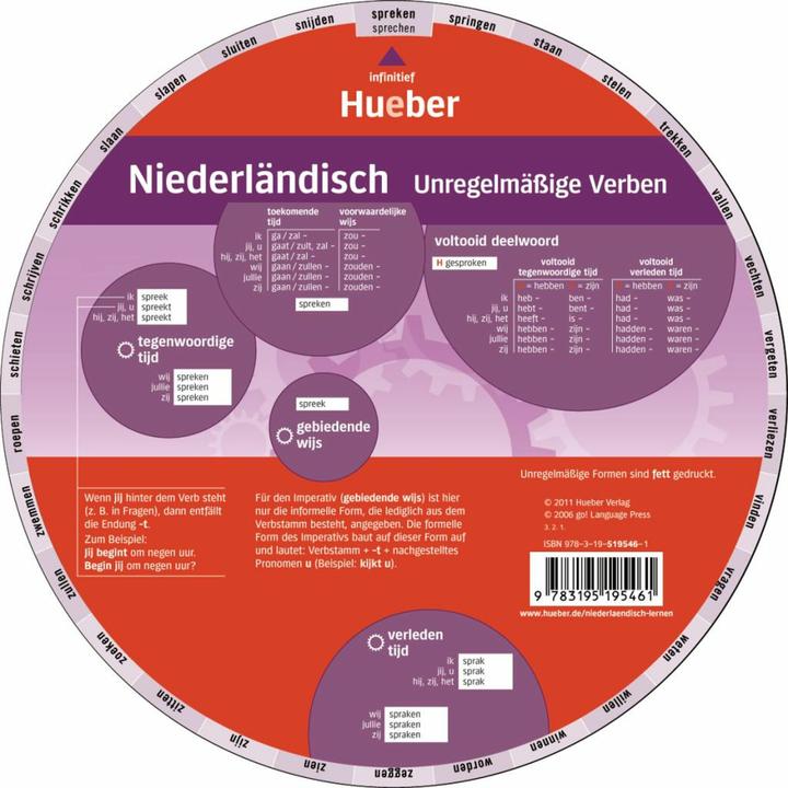 Actual product image Wiel - Nederlands - Onregelmatige werkwoorden (Dutch, Hueber Verlag GmbH & Co KG, 2019)