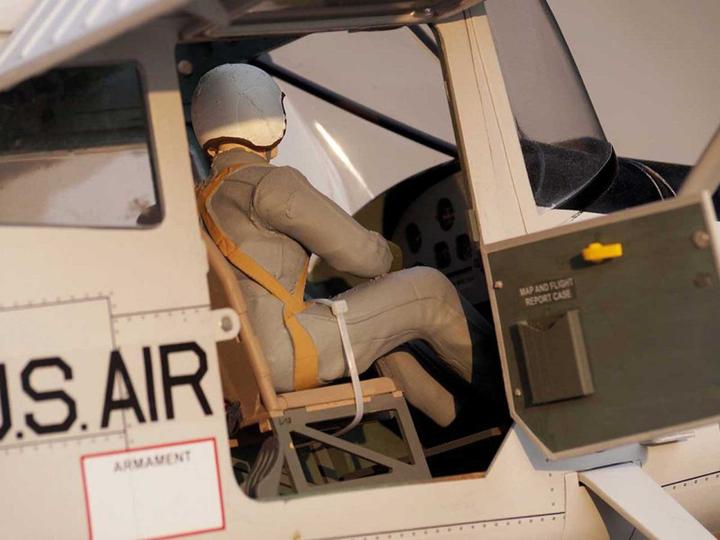 Actual product image Vq Models l-19 bird dog 55 (silver) / 1730 mm (Scale Helicopter)